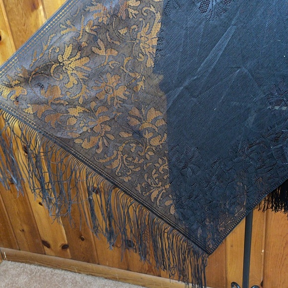 Just be black western floral see through cardigan one size lace top country - Picture 2 of 5